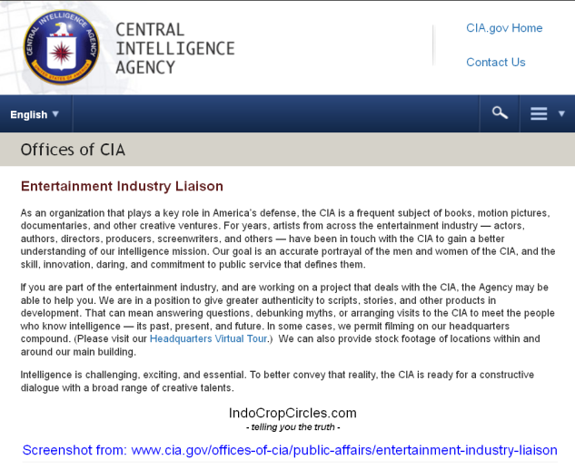 CIA WEB industri hiburan