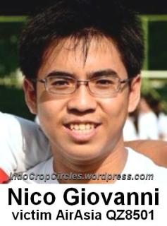 Nico Giovanni victim AirAsia QZ8501